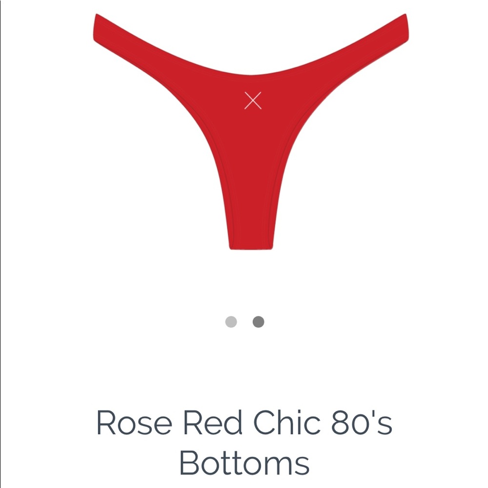 SOLD❌BoutineLA Red Chic 80’s Bikini Bottoms
